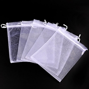 Organza - chiffonpose. Hvid. 230 mm. 10 stk.